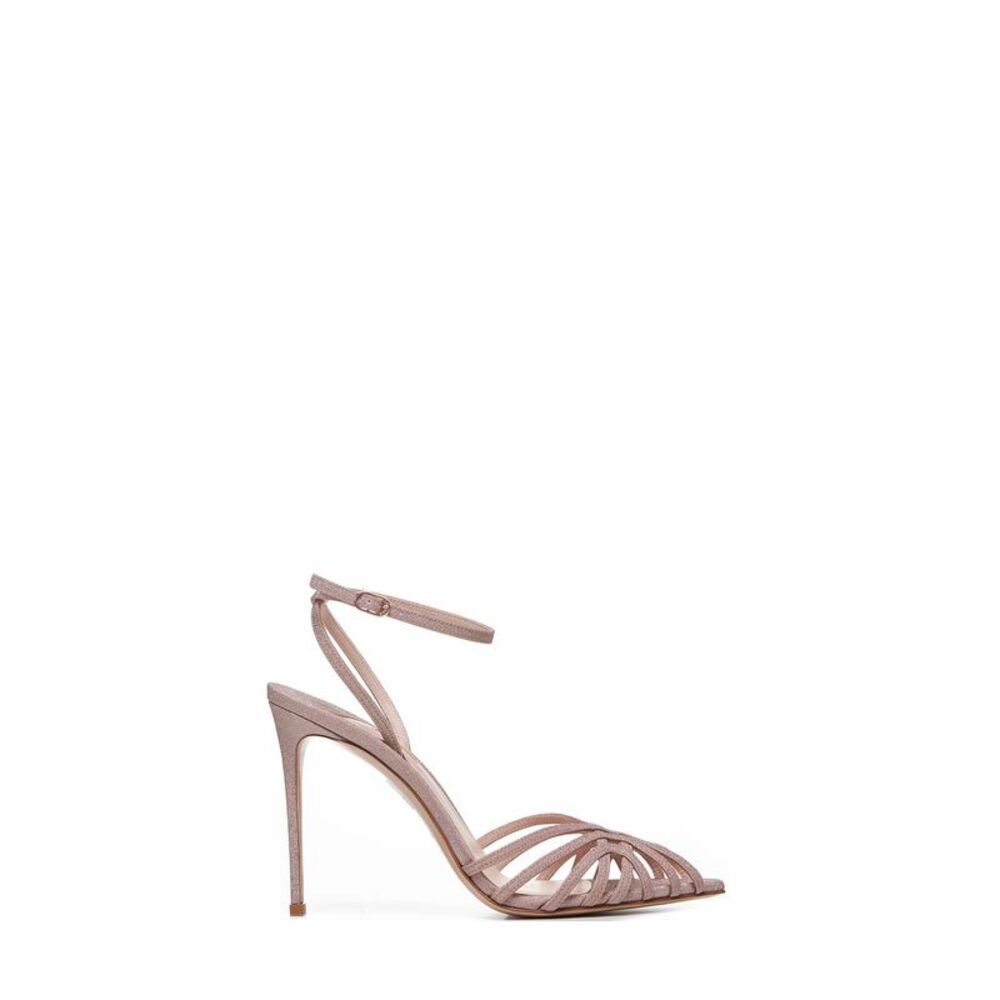 Le Silla Women Embrace Sandals In Lamé Fabric